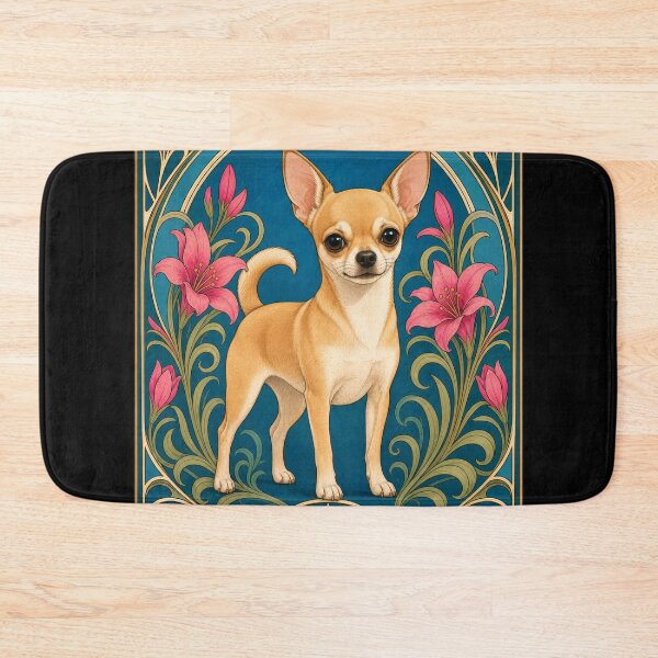 Item preview, Fawn Chihuahua Cute Art Nouveau designed and sold by AntiqueImages.