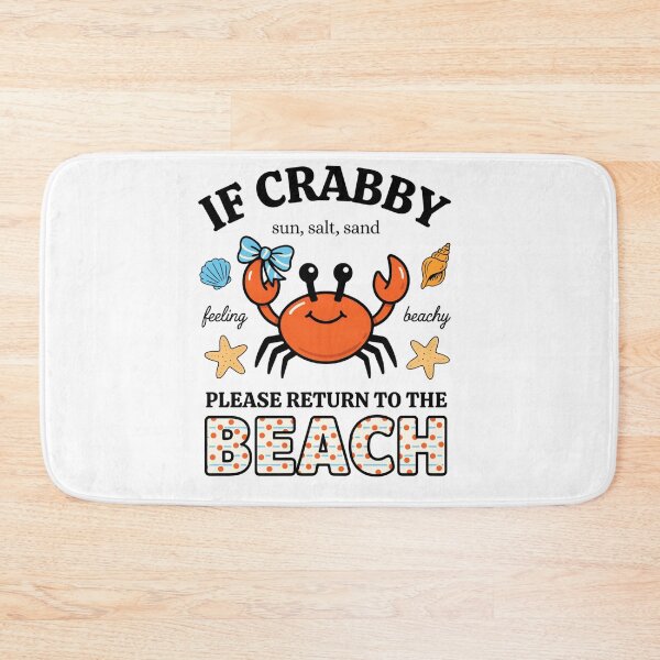 Item preview, Cute Crab Beach Bow Seashell Summer Coastal Art designed and sold by DariaOltes.