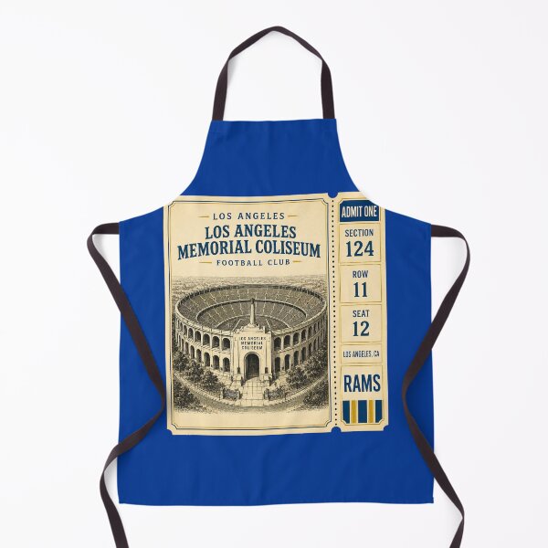 Item preview, Los Angeles Memorial Coliseum Vintage Ticket,  LA Rams Retro Football Stadium designed and sold by GhostDawgs.