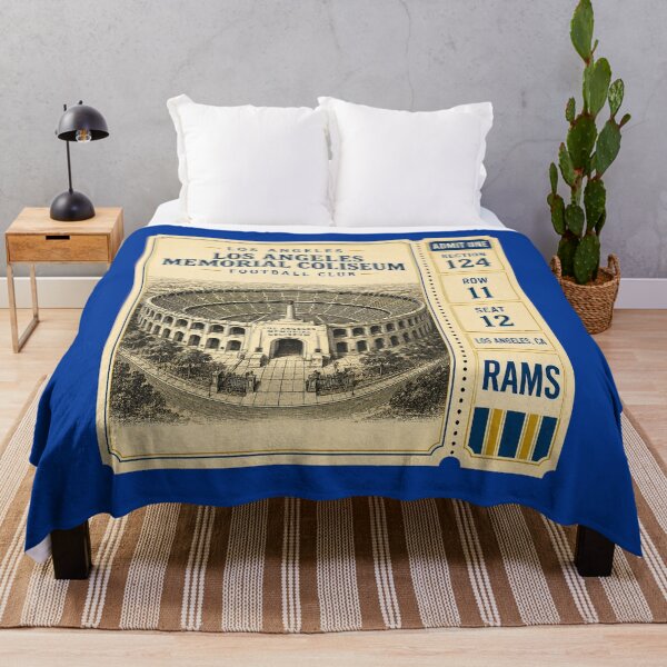 Item preview, Los Angeles Memorial Coliseum Vintage Ticket, LA Rams Retro Football Stadium designed and sold by GhostDawgs.
