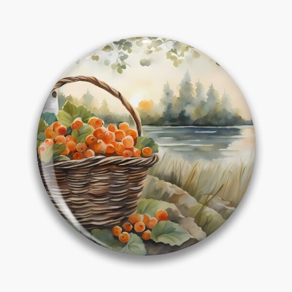 Item preview, Cloudberries in Basket designed and sold by CalmnessbyChoice.