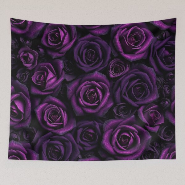 Item preview, Moody Dark Purple Rose Floral Design designed and sold by IntelliMindDesigns.