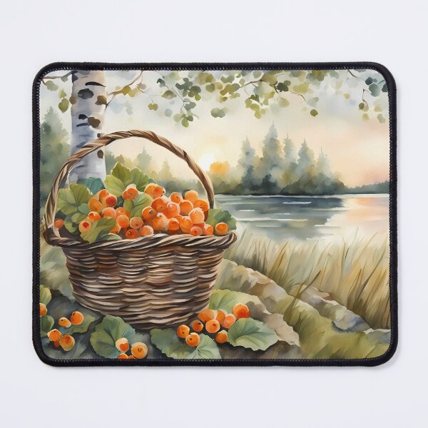 Item preview, Cloudberries in Basket designed and sold by CalmnessbyChoice.