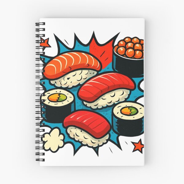 Item preview, Comic Book Pop Art Sushi Pattern Illustration designed and sold by Girlsale.