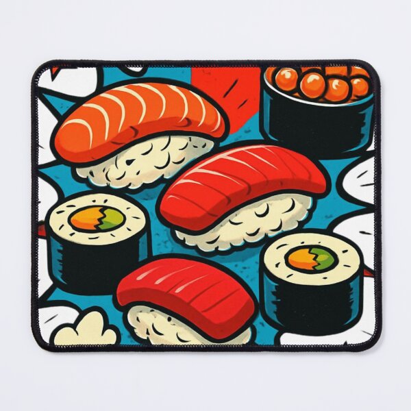 Item preview, Comic Book Pop Art Sushi Pattern Illustration designed and sold by Girlsale.