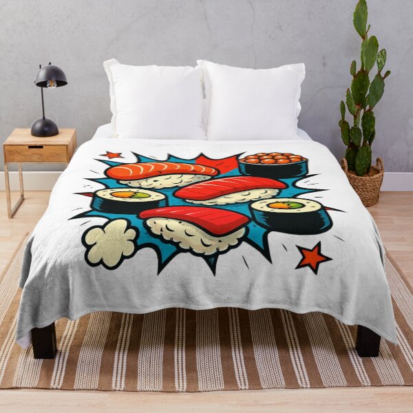 Item preview, Comic Book Pop Art Sushi Pattern Illustration designed and sold by Girlsale.