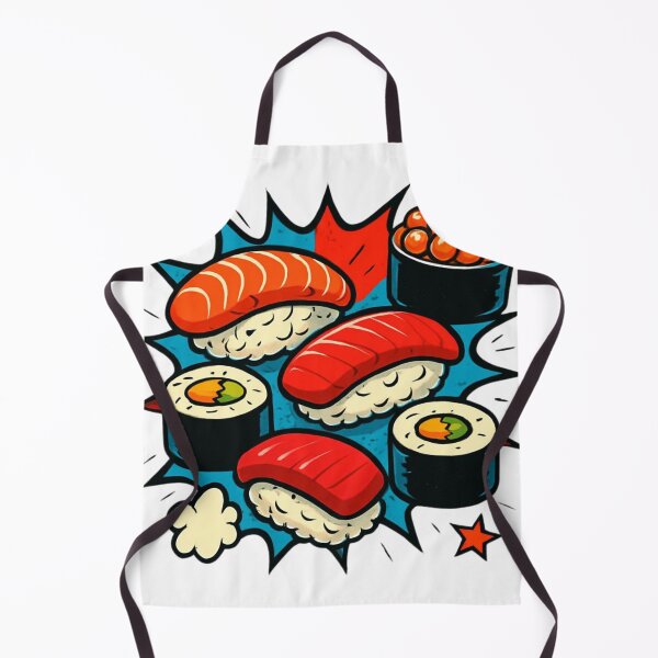 Item preview, Comic Book Pop Art Sushi Pattern Illustration designed and sold by Girlsale.
