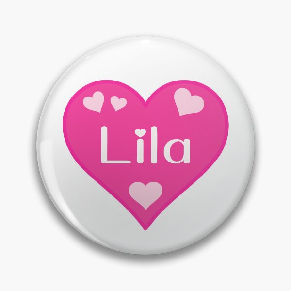Aperçu de l'œuvre Nom Lila Coeur Rose créée et vendue par Jeallan Designs.