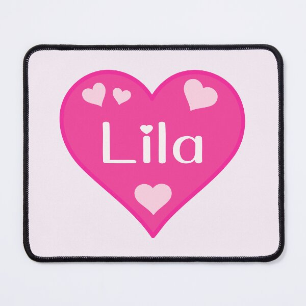 Item preview, Lila Name Pink Heart  designed and sold by Jeallan Designs.