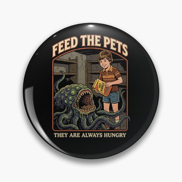 Item preview, Feed The Pets - Retro Cosmic Horror Parody designed and sold by ZUVLEX.