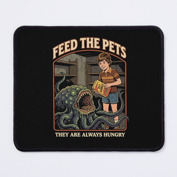 Item preview, Feed The Pets - Retro Cosmic Horror Parody designed and sold by ZUVLEX.
