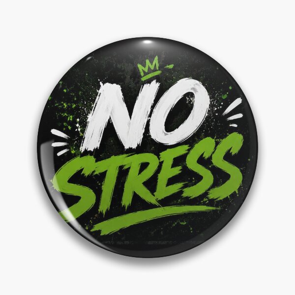 Item preview, NO STRESS - Nigeria slang typography  designed and sold by WaveDesignsNG.