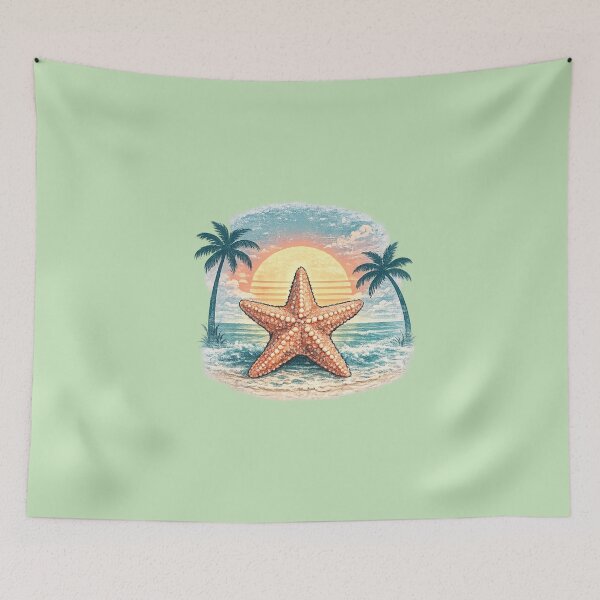 Item preview, Tropical Florida Starfish Sunset Paradise designed and sold by piketo.