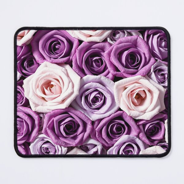 Item preview, Elegant Purple and White Rose Bouquet designed and sold by IntelliMindDesigns.