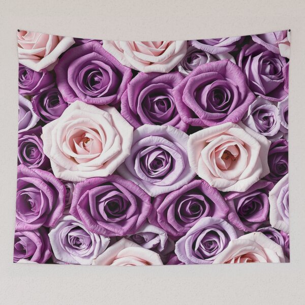 Item preview, Elegant Purple and White Rose Bouquet designed and sold by IntelliMindDesigns.