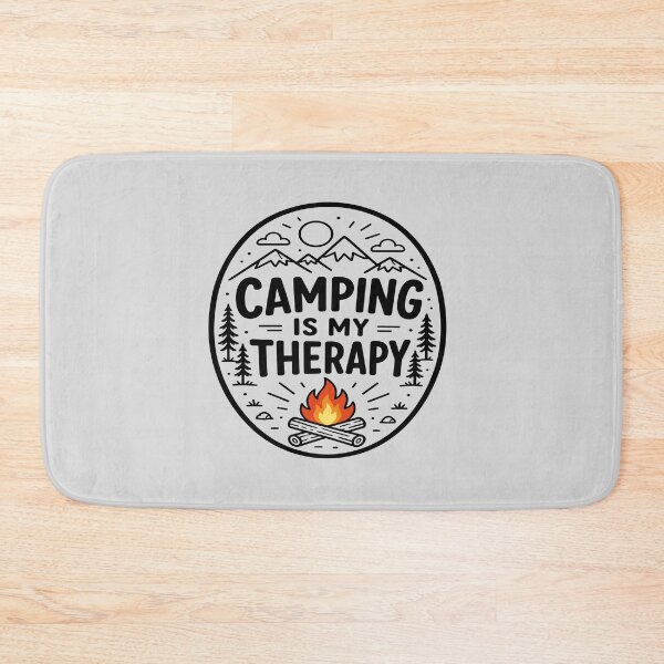 Item preview, Camping Is My Therapy Vintage Campfire Outdoor designed and sold by American Spirit.