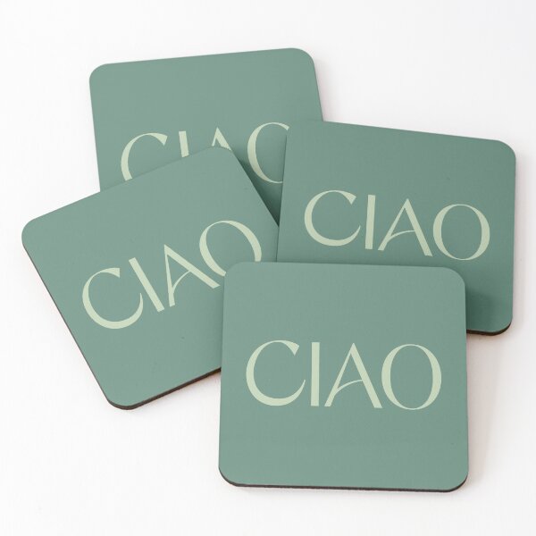 Item preview, Ciao Italian Word Light Green designed and sold by Jeallan Designs.