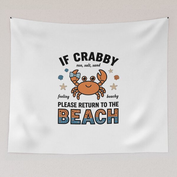 Item preview, Cute Crab Beach Lover Coastal Summer Graphic designed and sold by DariaOltes.