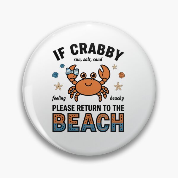 Item preview, Cute Crab Beach Lover Coastal Summer Graphic designed and sold by DariaOltes.