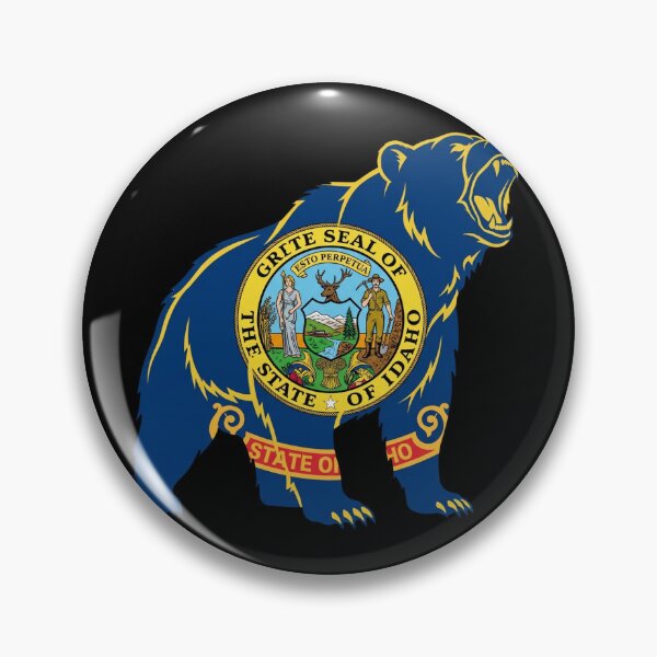 Item preview, Idaho Flag Grizzly Bear State Pride Graphic designed and sold by DuckOddity.