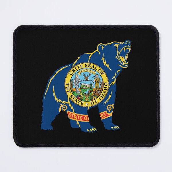 Item preview, Idaho Flag Grizzly Bear State Pride Graphic designed and sold by DuckOddity.