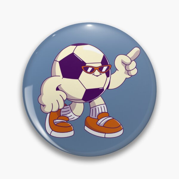 Item preview, Cool Soccer Retro Cartoon Character designed and sold by Spring Things.