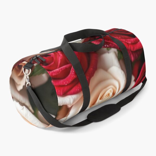Item preview, Classic Red Cream and White Rose Bouquet designed and sold by IntelliMindDesigns.