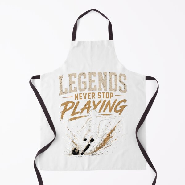 Item preview, Legends Never Stop Playing – Vintage Soccer Motivation Design designed and sold by Mysthor-Designs.