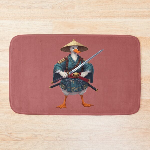Item preview, amurai Duck Warrior Traditional Japanese Style Art designed and sold by aminomen.