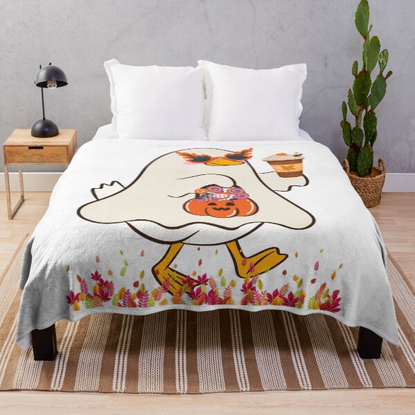 Item preview, Cute Spooky Season Ghost Duck Watercolor Style Design. designed and sold by VibranPalette.