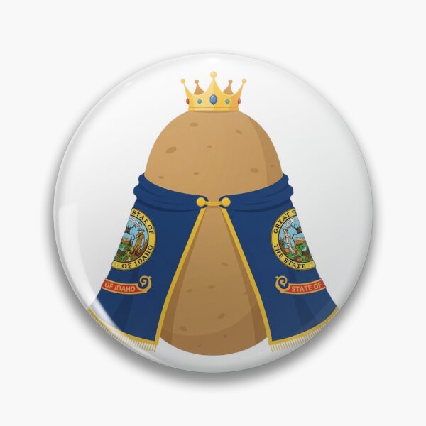 Item preview, Satirical Idaho Flag Potato King Graphic designed and sold by DuckOddity.