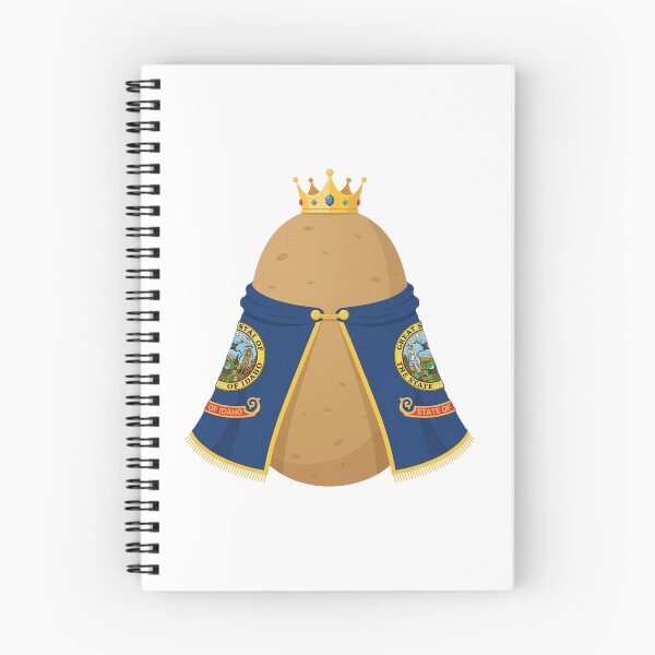 Item preview, Satirical Idaho Flag Potato King Graphic designed and sold by DuckOddity.