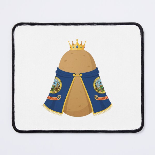 Item preview, Satirical Idaho Flag Potato King Graphic designed and sold by DuckOddity.