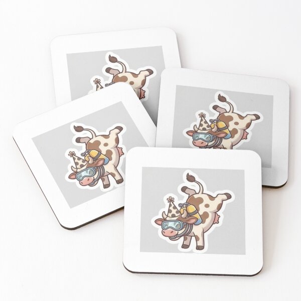 Item preview, dancing cow with hat designed and sold by jupekspowershop.