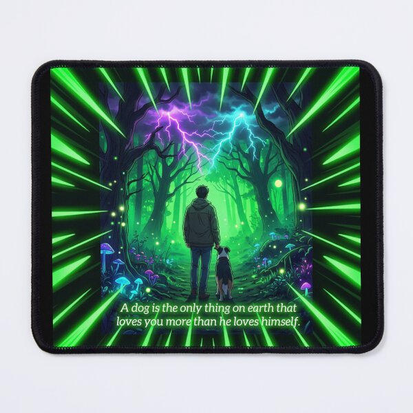 Item preview, A Dog's Love Never Fades – Neon Forest Art designed and sold by DervoTeck2767.
