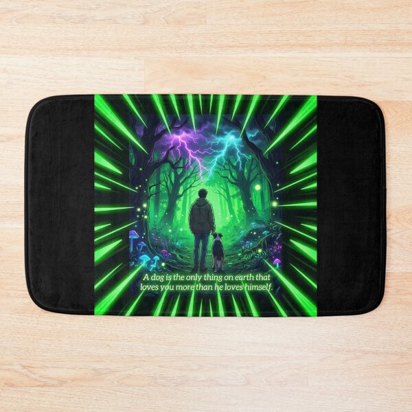 Item preview, A Dog's Love Never Fades – Neon Forest Art designed and sold by DervoTeck2767.