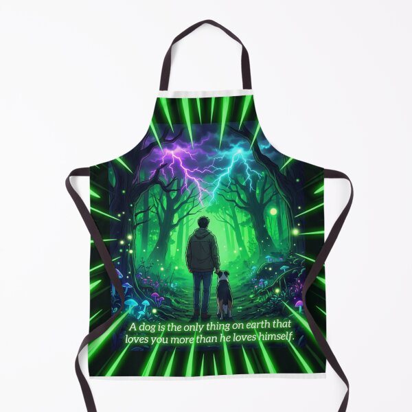 Item preview, A Dog's Love Never Fades – Neon Forest Art designed and sold by DervoTeck2767.