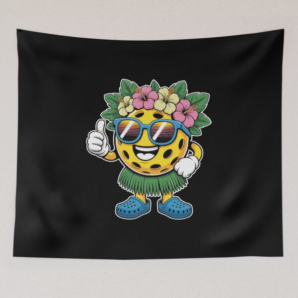 Item preview, Tropical Pickleball Character Hawaiian Aloha Funny designed and sold by DariaOltes.