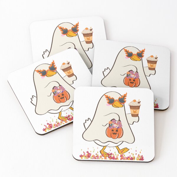 Item preview, Cute Spooky Season Ghost Duck Watercolor Style Design. designed and sold by VibranPalette.