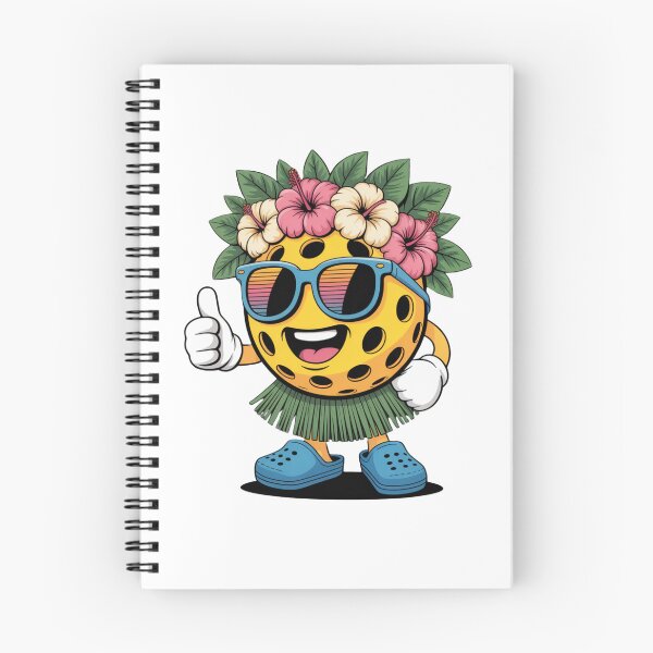 Item preview, Tropical Hawaiian Pickleball Character Funny Cartoon designed and sold by DariaOltes.