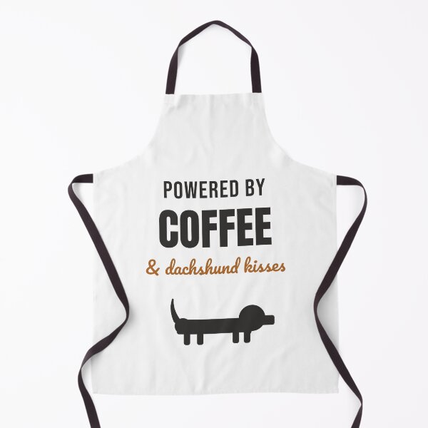 Item preview, Powered By Coffee And Dachshund Kisses Cute Dog designed and sold by InkAndPaws.