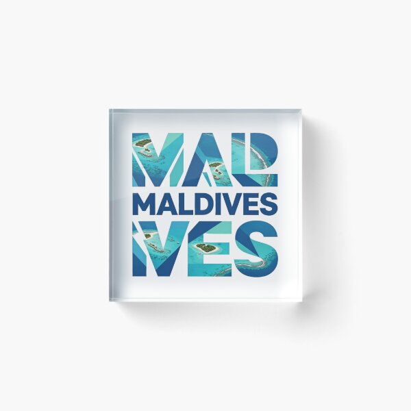 Item preview, Maldives Paradise Islands Tropical Travel Typography Design designed and sold by VladisWorld.