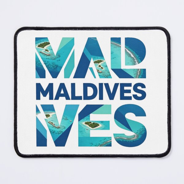 Item preview, Maldives Paradise Islands Tropical Travel Typography Design designed and sold by VladisWorld.