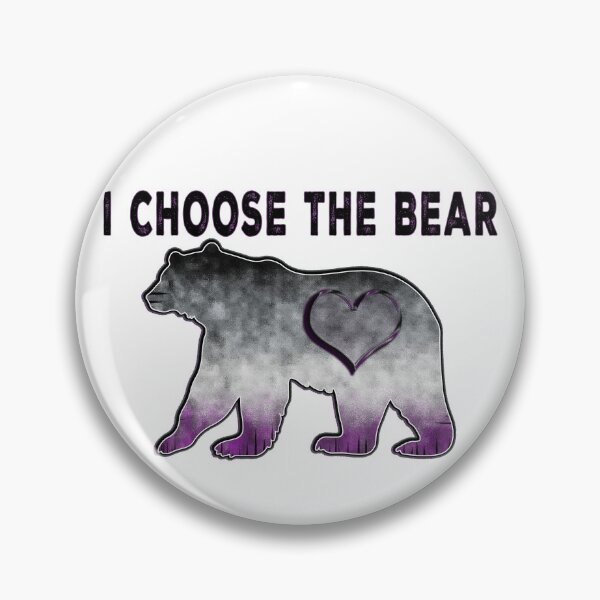 Item preview, I CHOOSE THE BEAR - ASEXUAL FLAG COLORS designed and sold by Qweird Artistry.
