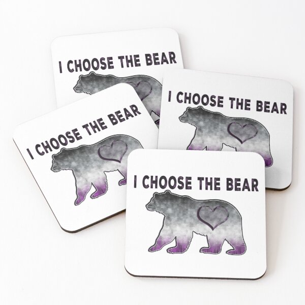 Item preview, I CHOOSE THE BEAR - ASEXUAL FLAG COLORS designed and sold by Qweird Artistry.