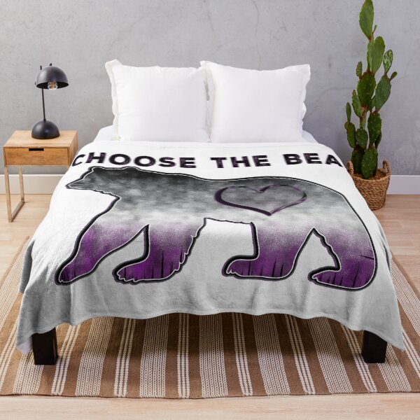 Item preview, I CHOOSE THE BEAR - ASEXUAL FLAG COLORS designed and sold by Qweird Artistry.