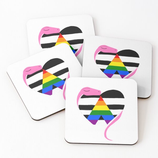 Item preview,  Snake Hugs: Queer Ally Flag  designed and sold by gaydragongeek.