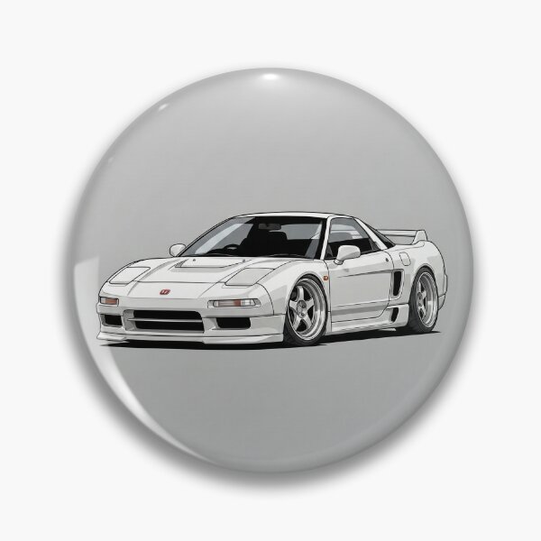 Item preview, Honda NSX NA1 Championship White JDM Custom Stance Car Illustration Art designed and sold by Motorline44.