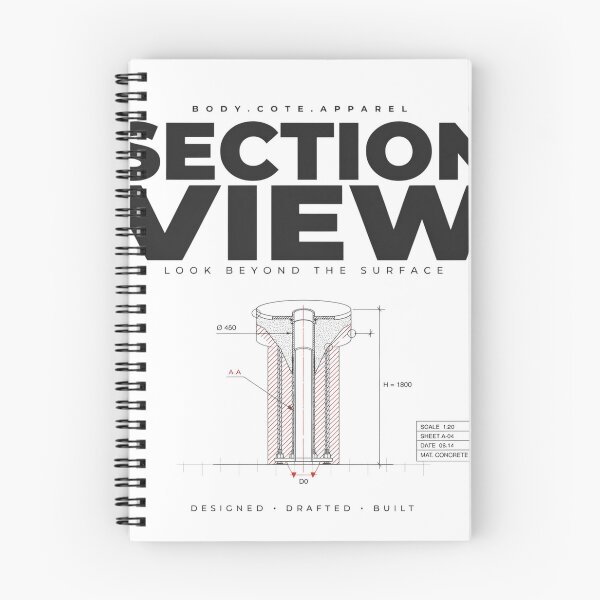 Item preview, Mechanical Engineer Shirt Section View Technical Drawing Gift for CAD Engineer designed and sold by Body-Cote.