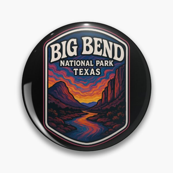 Item preview, Big Bend National Park Texas Trippy designed and sold by TomFrontierArt.